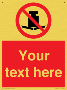 Custom No Heavy Loads Sign